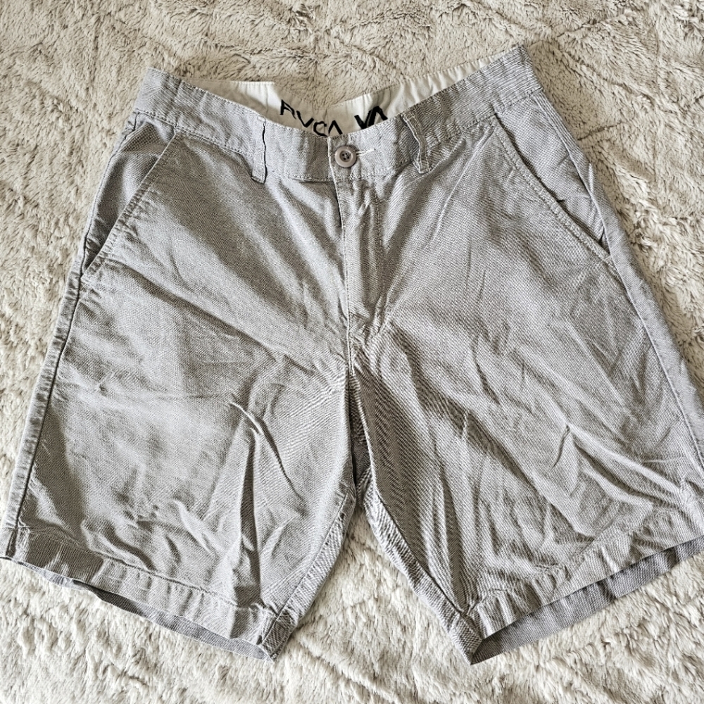 RVCA Mens Shorts. Size Slim 30. Grey